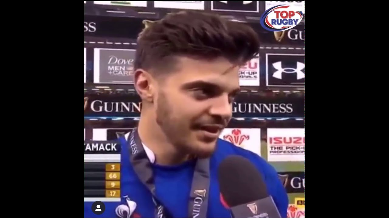 Interview en Anglais mémorable de Romain Ntamack après France - Pays de Galles