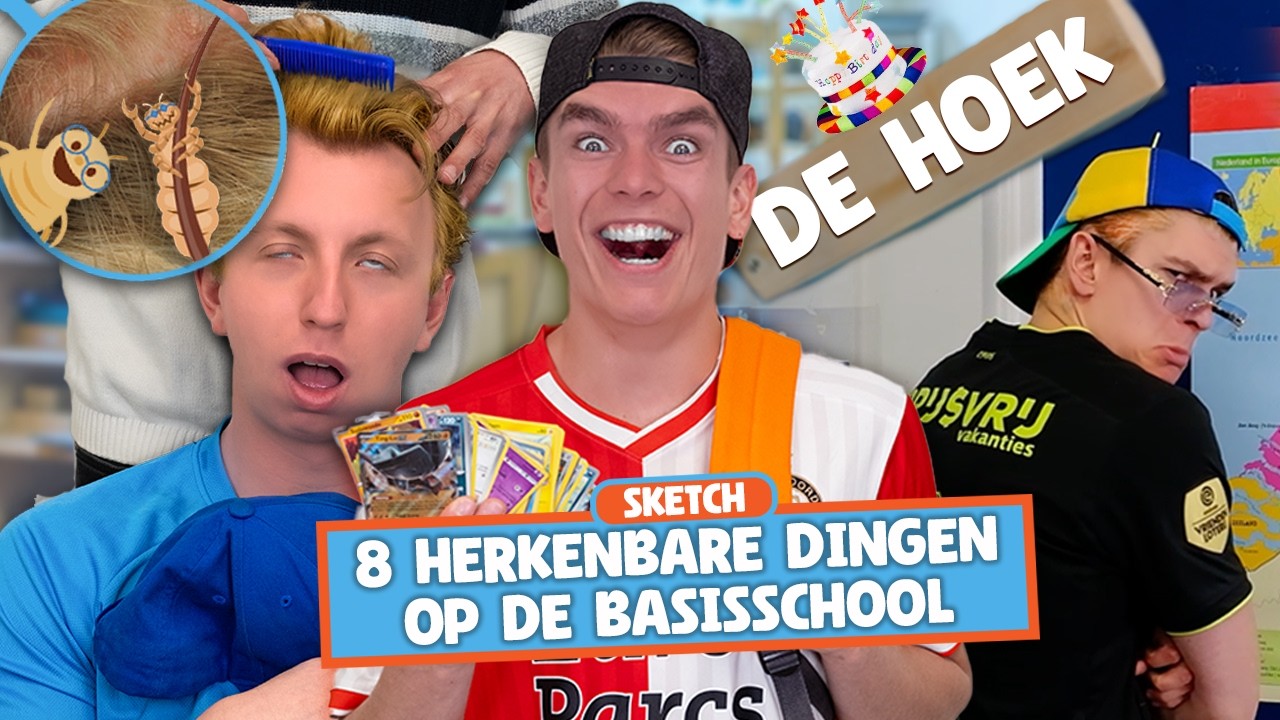 8 HERKENBARE DINGEN OP DE BASISSCHOOL! 300K Special - Addo & Nick Comedy Sketch
