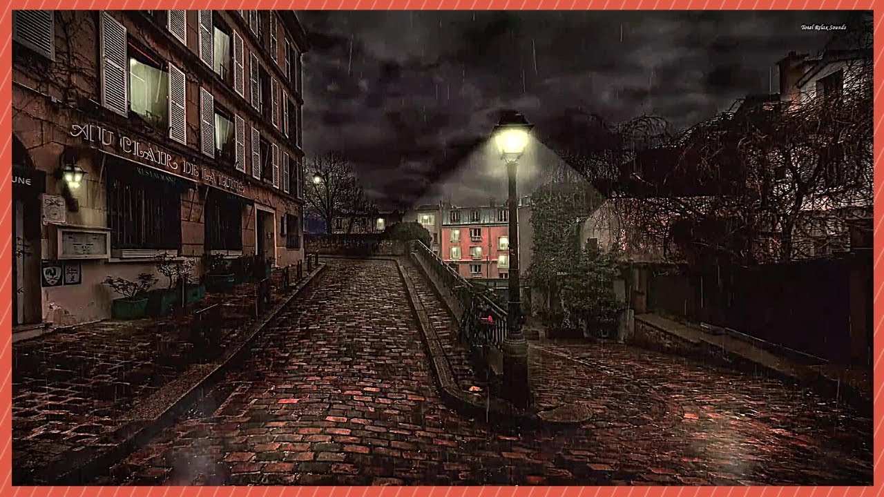 LLUVIA Relajante en la Calle de Adoquines☔ Lluvia BINAURAL🎧10 HS sin truenos| Cozy Relax