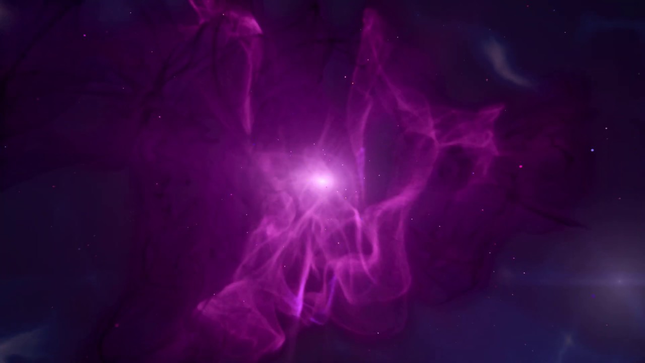 4K Relaxing SPACE Moving Background - Purple Nebula Fog #AAVFX