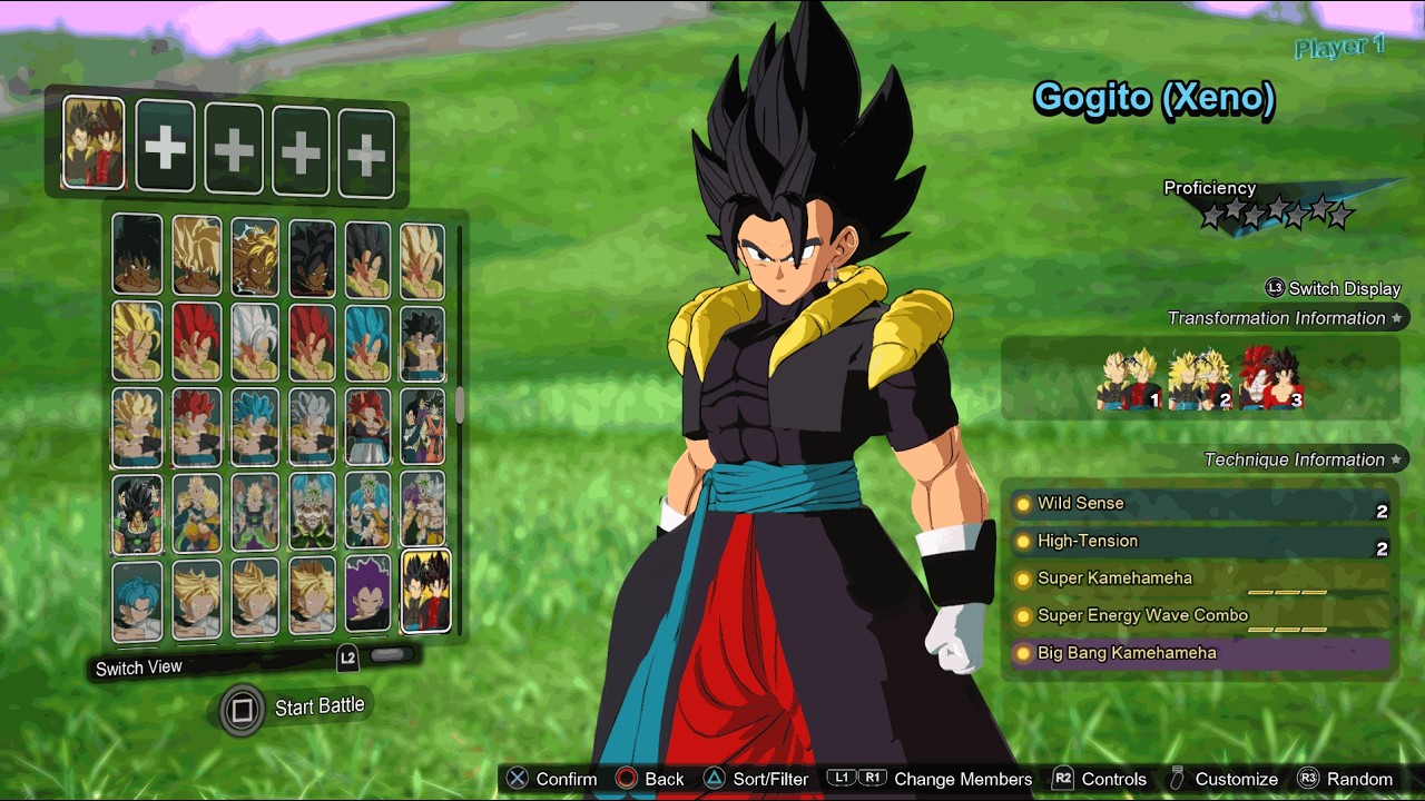 Dragon Ball Sparking Zero - Gogito (Xeno) VS Zamasu Half - Corrupted