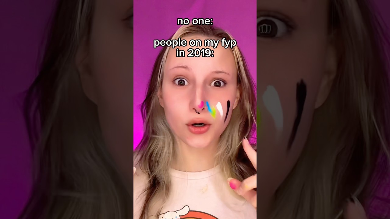 so iconic 😭 #satire #makeup #2019 #tiktok #floptok
