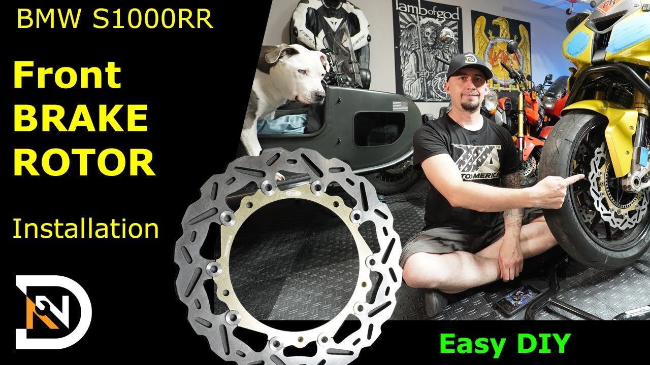BMW S1000RR Front Brake Rotors - how to replace brake rotors on a BMW S1000RR motorcycle