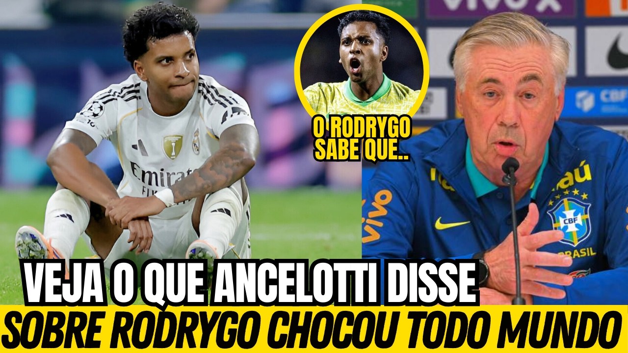 🚨NOSSA!! ANCELOTTI QUEBROU O SIL&Ecirc;NCIO SOBRE A LES&Atilde;O DE RODRYGO&hellip; E O QUE ELE DISSE CHOCOU!