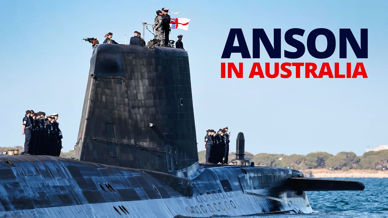 HMS Anson arrives in Australia