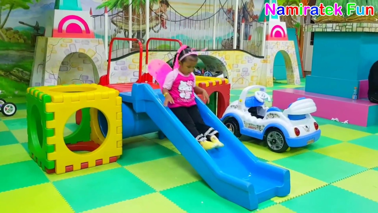 mainan anak taman bermain anak trampolin mobil mobilan anak mandi bola indoor playground