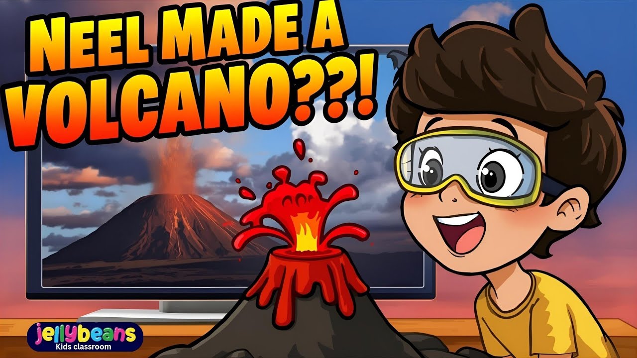 Volcano Eruption for Kids 🌋 | Easy Science Experiment at Home | DIY Volcano Project for School