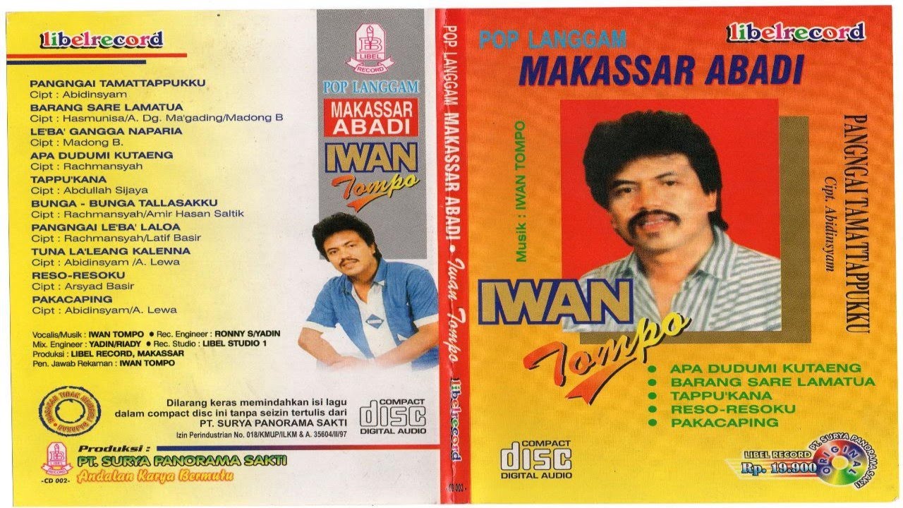 10 POP LANGGAM MAKASSAR ABADI IWAN TOMPO ( Official Musik oleh LIBEL RECORD )