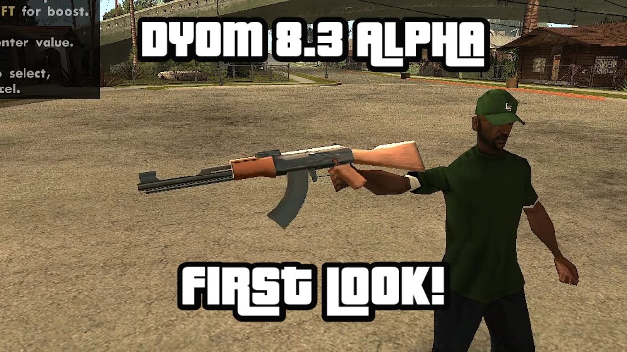 GTA:SA DYOM 8.3 Alpha — первый запуск (новые автомобильные маршруты, анимация и многое другое)