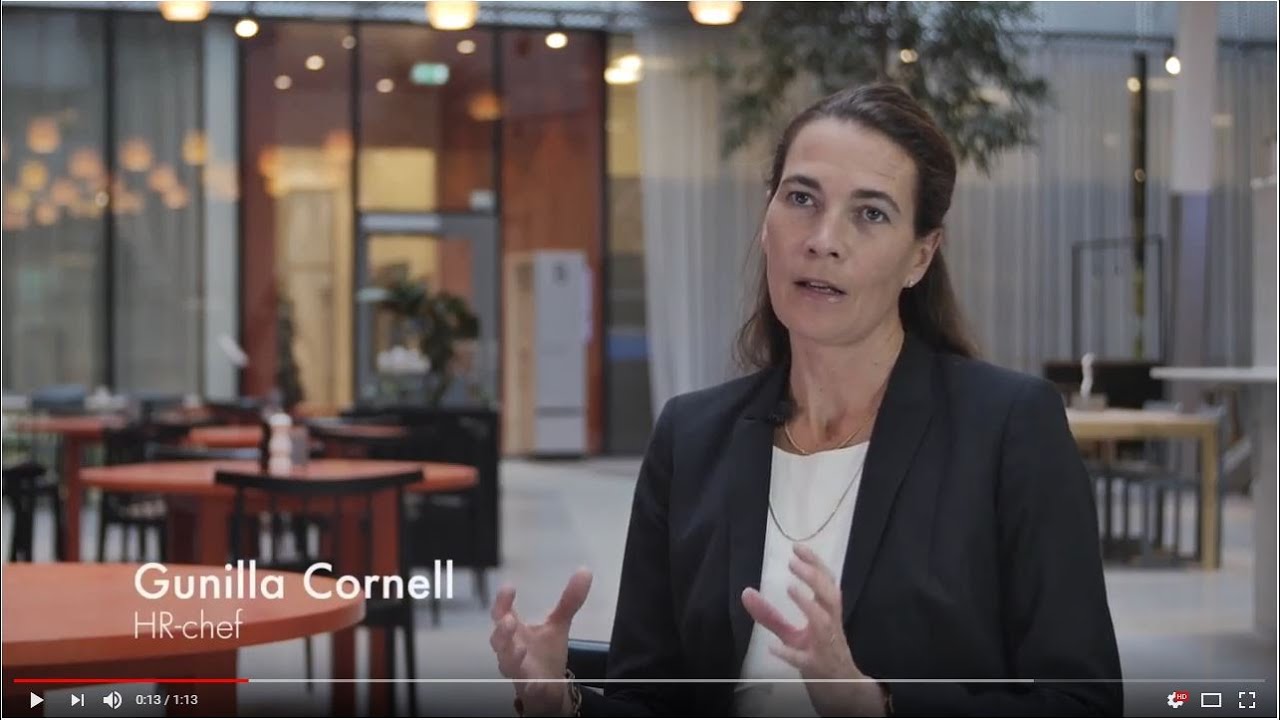 Gunilla Cornell, HR-chef Fabege, ber&auml;ttar om att jobba p&aring; Fabege.