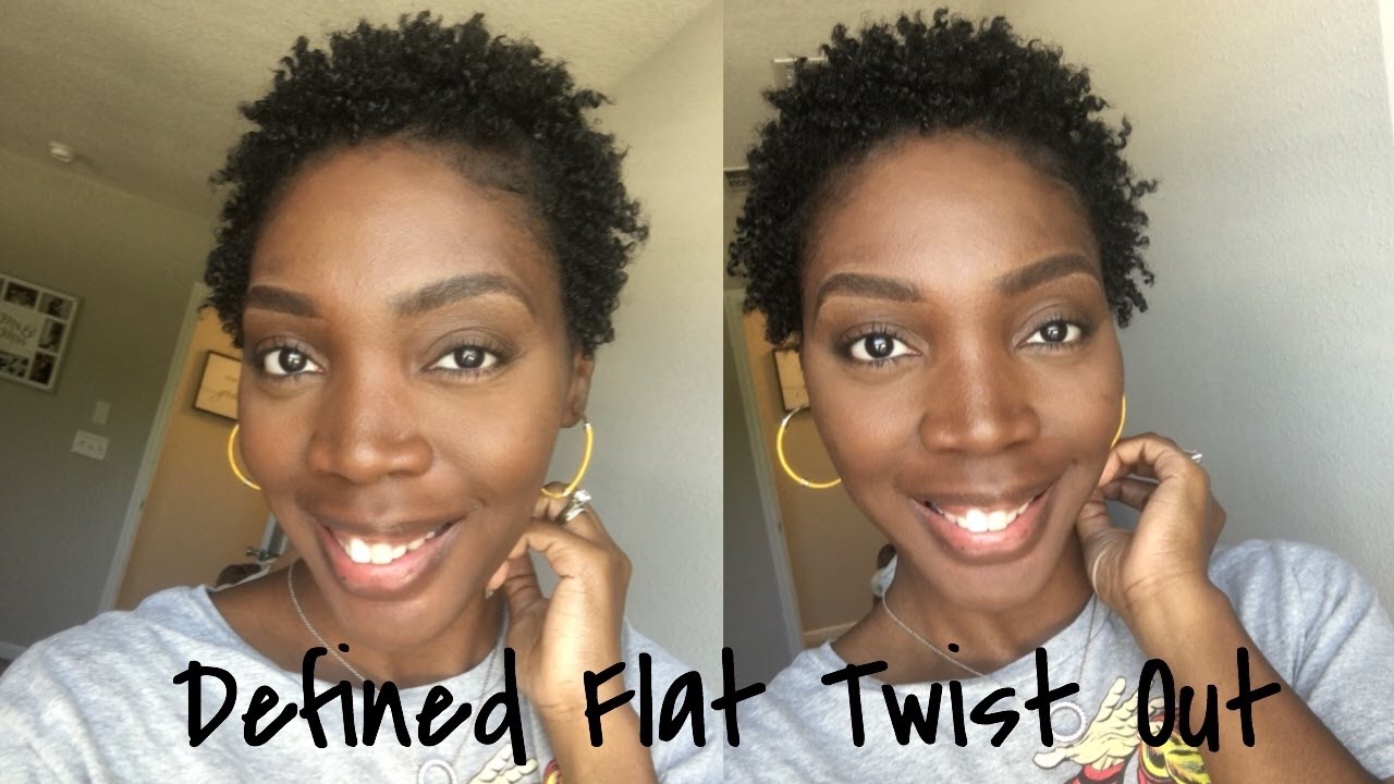Super Defined Flat Twist Out On Very Short TWA