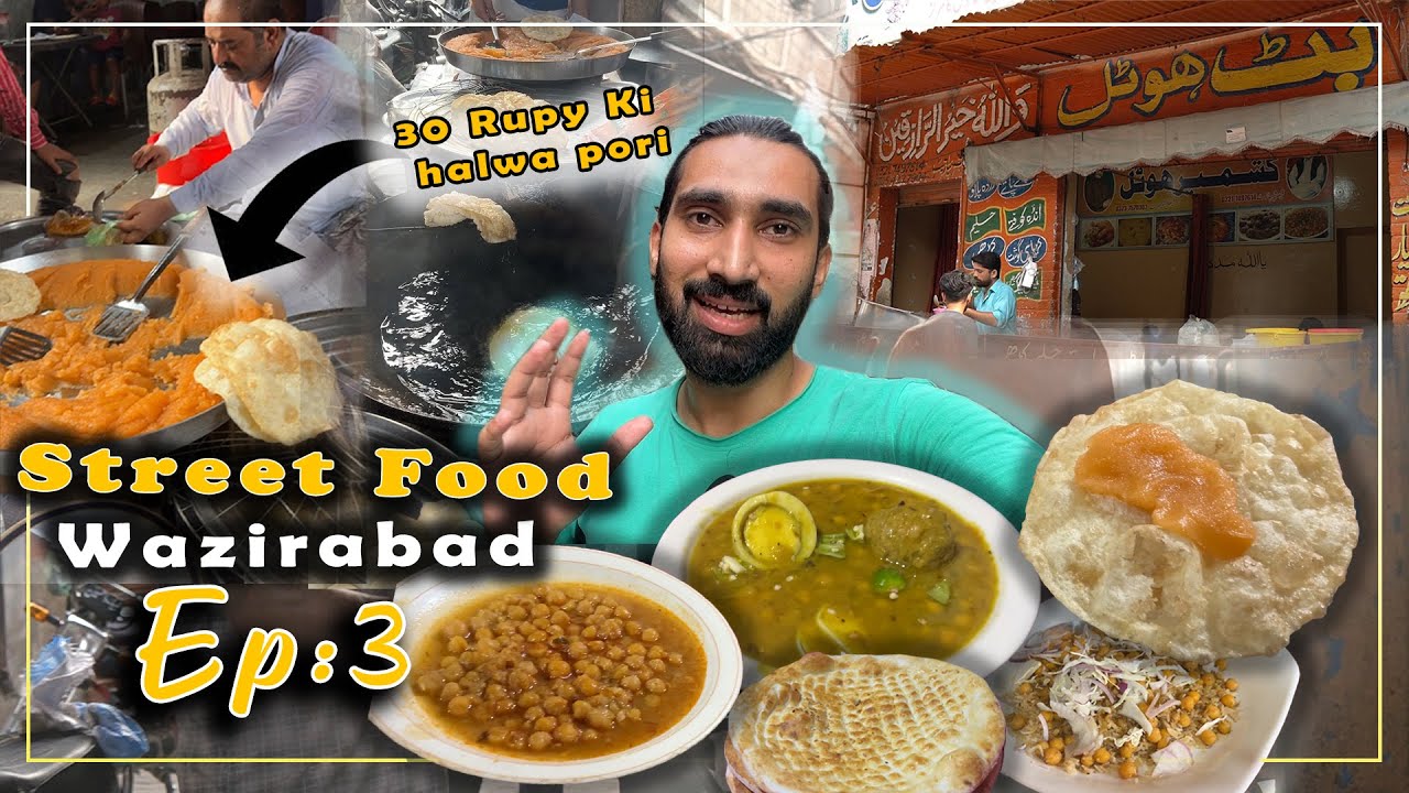 Street Food  Of Wazirabad's Ep:3 - 30 Rupy Ki Halwa Pori Nashta In Wazirabad