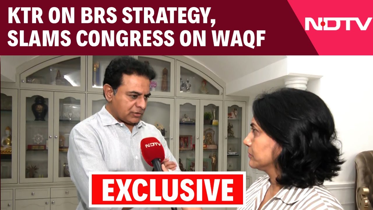 KTR News | KTR Unveils BRS Strategy, Slams Congress On Waqf Land, Bus Fares & L&T Exit