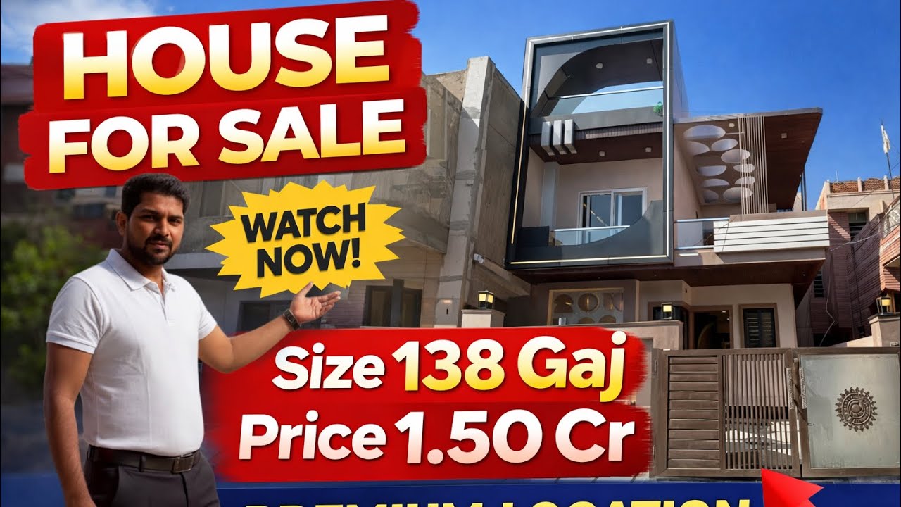 🏡 Panchsheel Premium Home For Sale | 138 Gaj | ₹1.50 CRPanchsheel ke prime area mein 