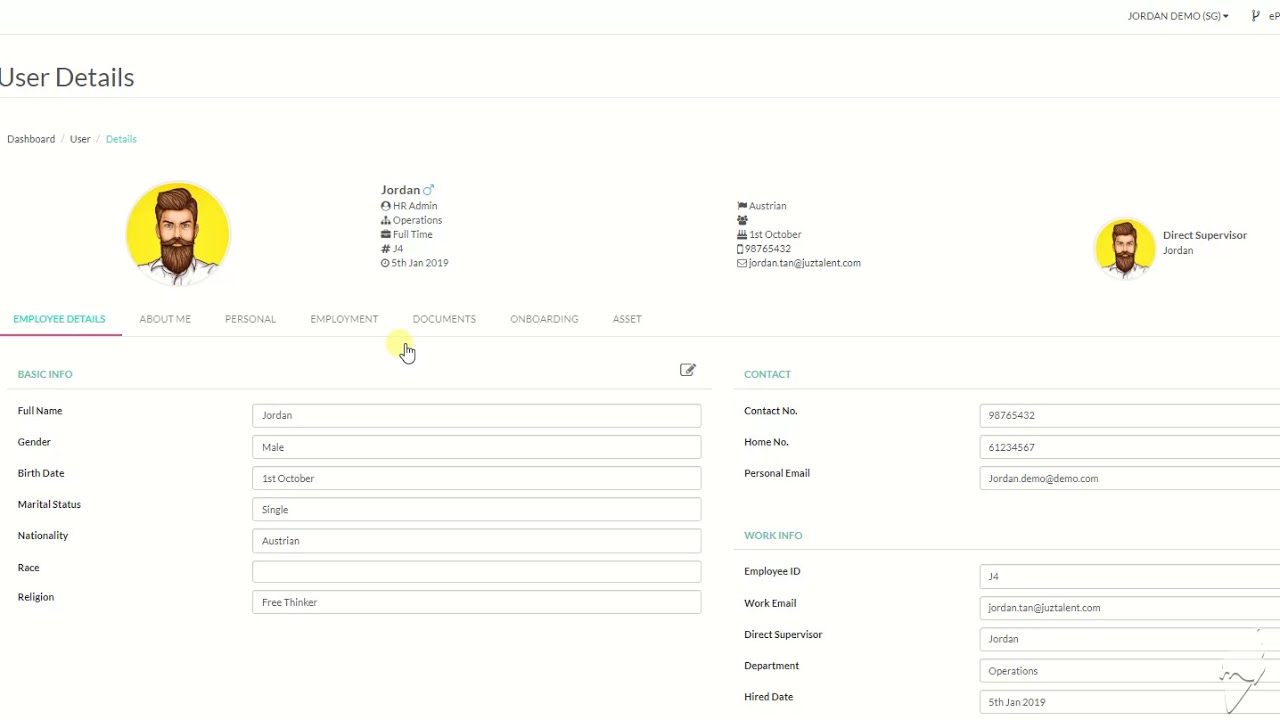 JuzTalent eProfile: Getting Started