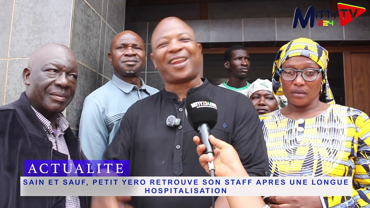 SAIN ET SAUF, PETIT YÉRO RETROUVE SON STAFF APRES UNE LONGUE HOSPITALISATION