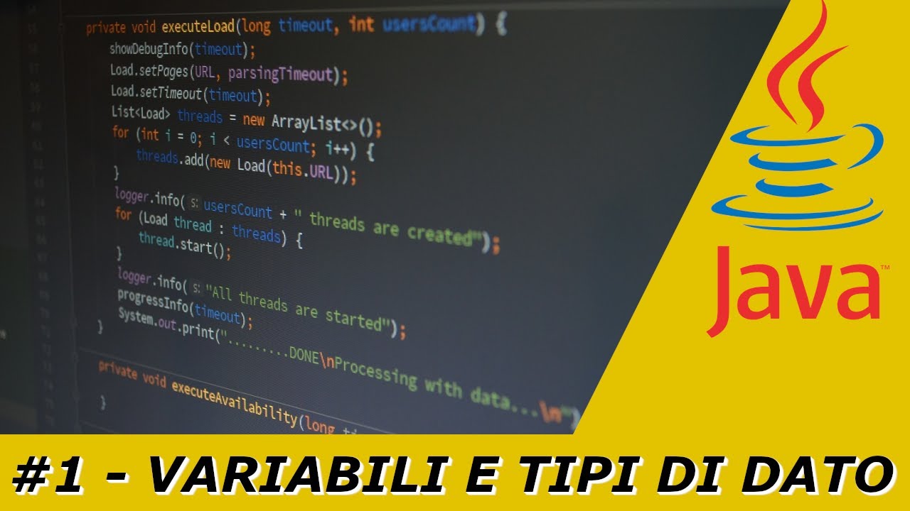 #1 Java - Variabili e tipi di dato