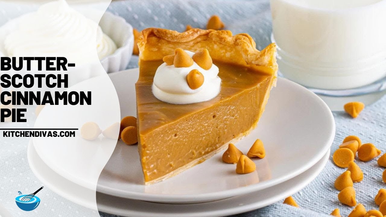 The BEST Butterscotch Pie with Cinnamon