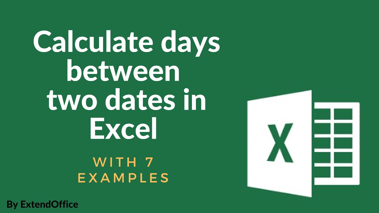 Calculate days between two dates in Excel (7 examples)
