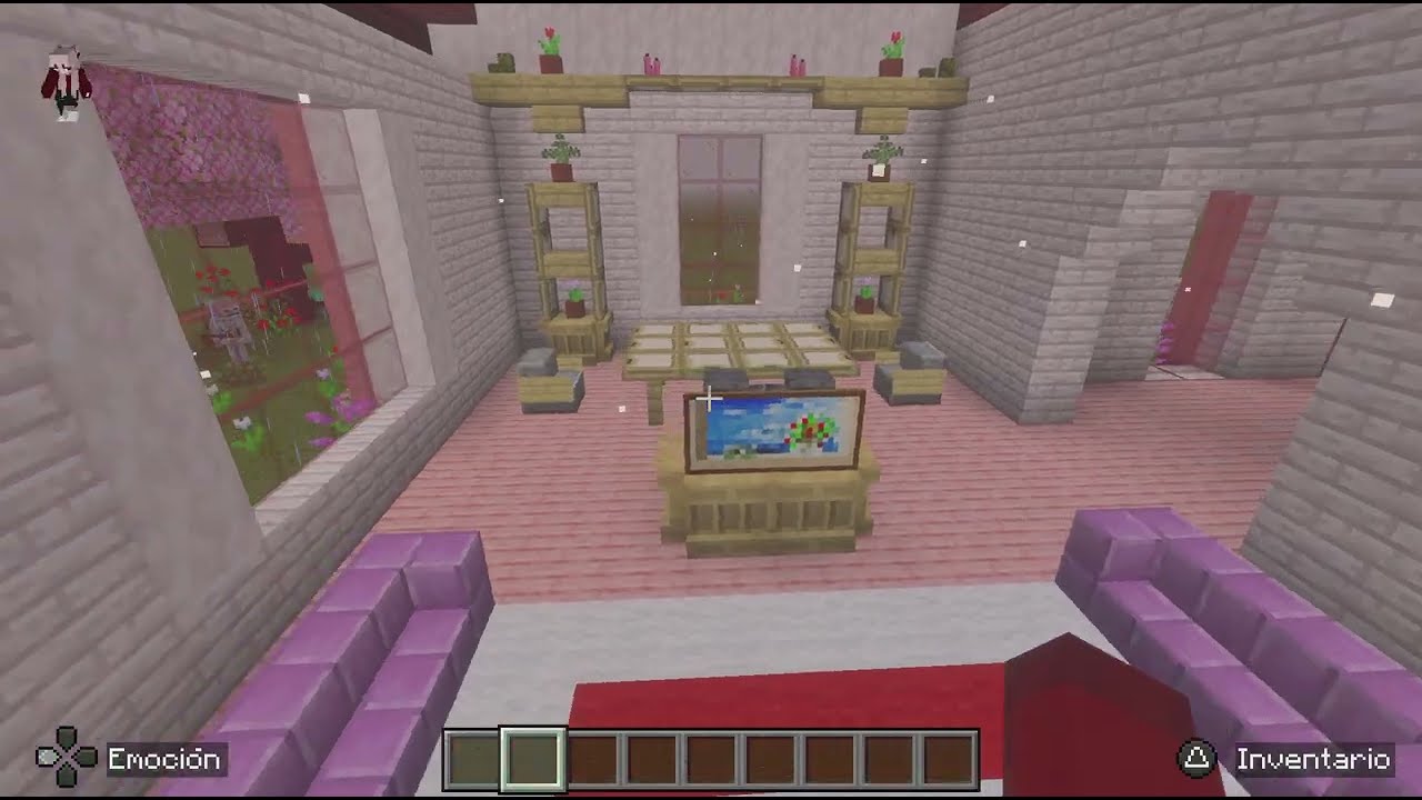 Minecraft Casa Sencilla de colores de San Valentín parte 9
