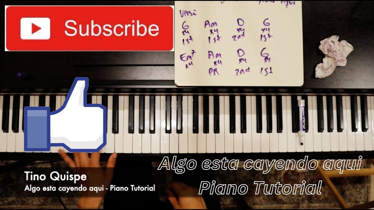 Algo esta Cayendo aqui - Acordes y Tiempo - Piano Tutorial