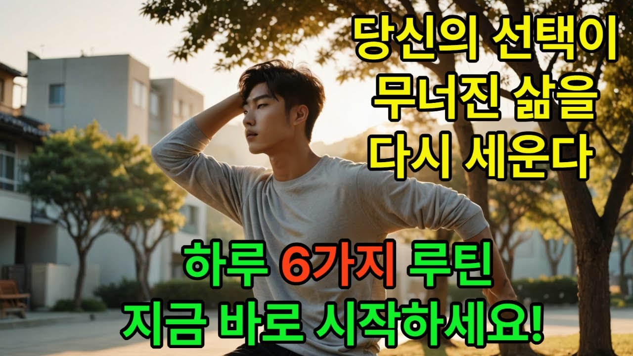 무너진 삶을 다시 세우는 6가지 하루 루틴 | 동기부여 | 성공습관 | 자기관리 | 아침루틴