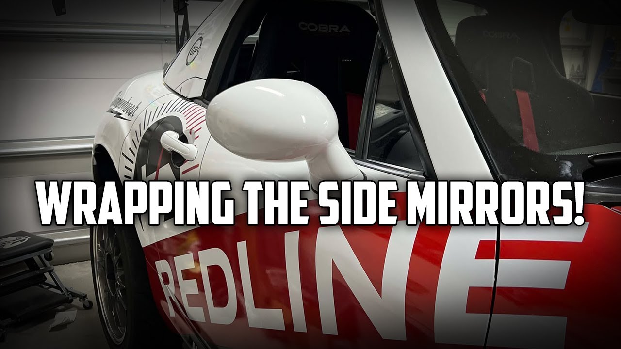 Wrapping NC MX5 Miata Side Mirrors and Door Handles.