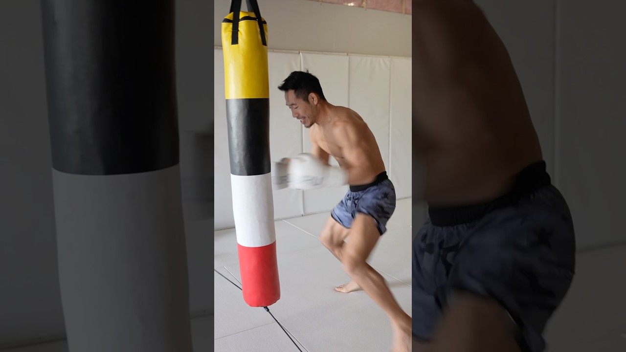 Speed Drill on Heavy Bag