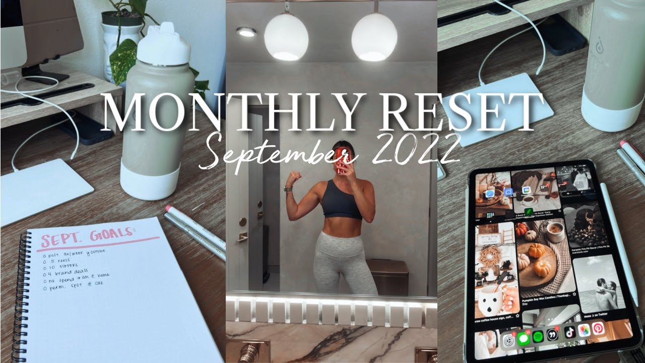 MONTHLY RESET: goal planning, mood boards and closet declutter!