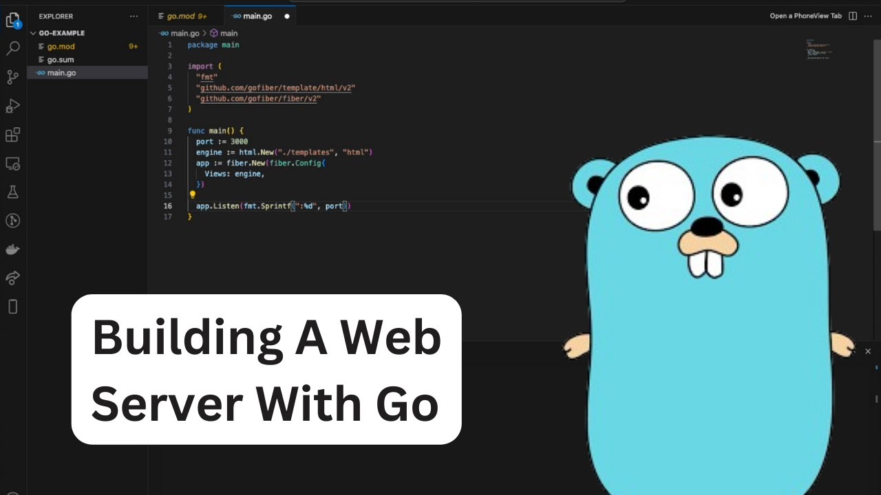 Golang Tutorial | Basic Web Server With Go and Fiber