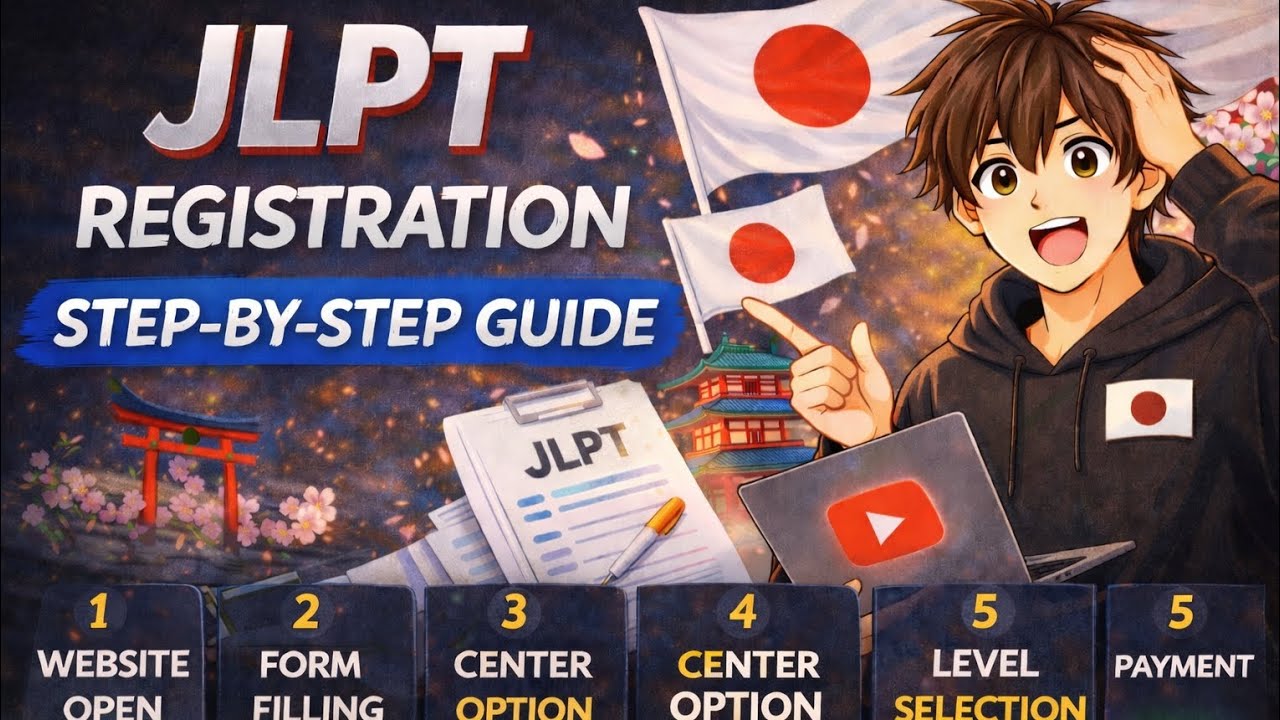 JLPT 2026 Registration Process Step by Step | Complete Form Filling Guide (Avoid Mistakes).