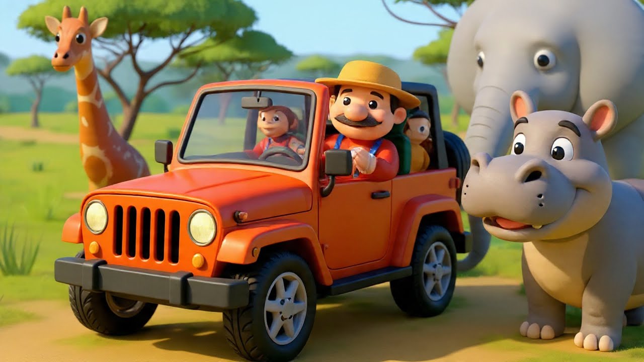 Old MacDonald had a safari | Nursery Rhymes | Little Bee