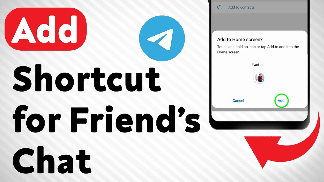 How to Add a Shortcut for a Friend&rsquo;s Chat on Telegram (Updated)