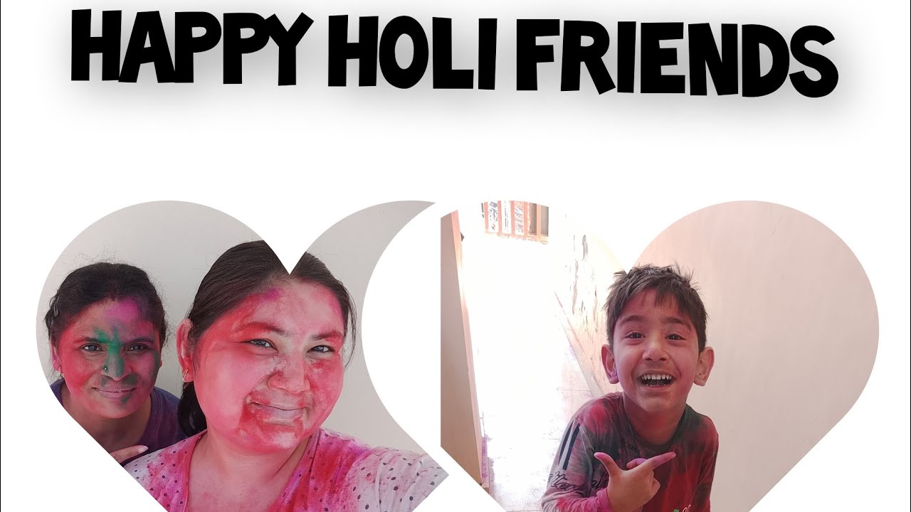Holi celebration 🎉🎉Full enjoy🥰🥰happy holi friends 🎉🎉🎉🎉🎉🎉🥰