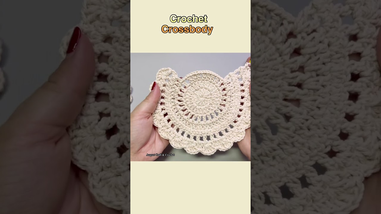 Easy Crochet crossbody bag. #crochet #crochetbag #diycroch&ecirc; #easycrochet #howtocrochet