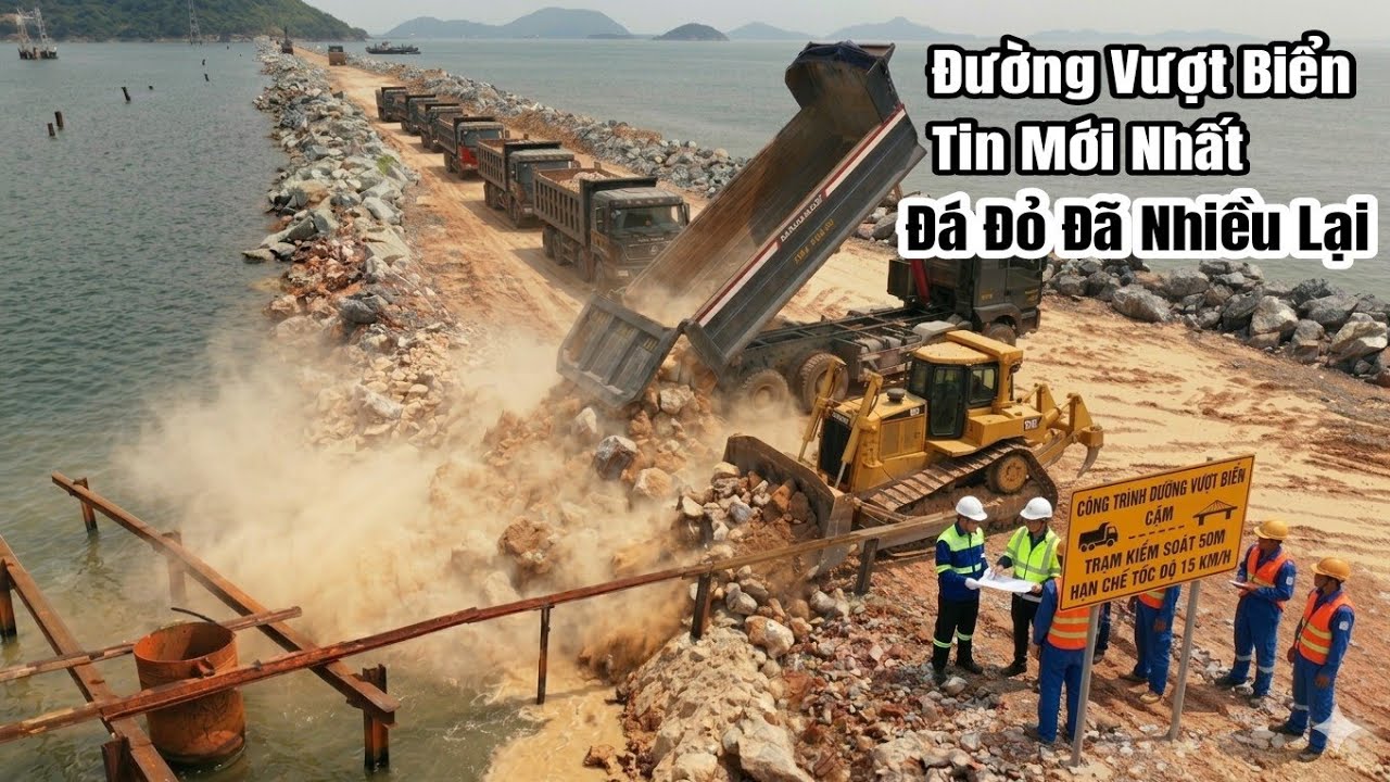 Đường Vượt Biển Hà Tiên,Rất Mừng Vì Số Lượng Đất Đá Đỏ Nhiều Lại Như Mọi Khi