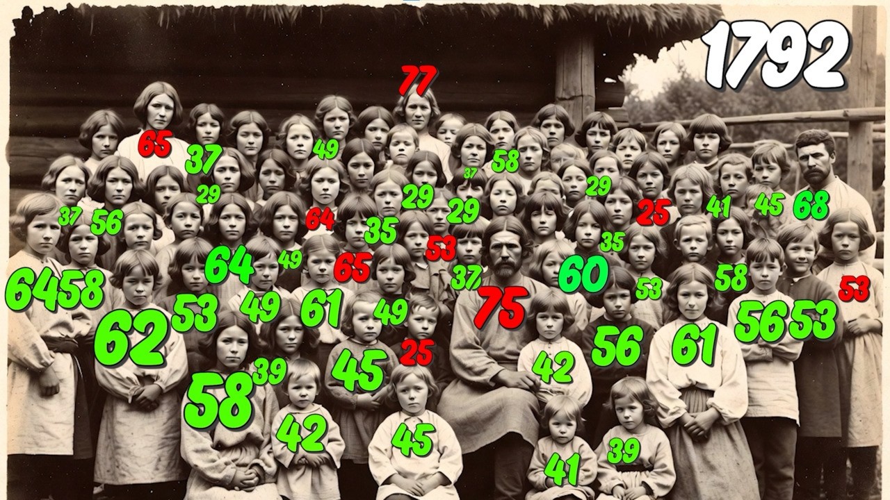 69 Children of a Russian Family in the 1700s | Valentina and Feodor Vassilyev Chronology