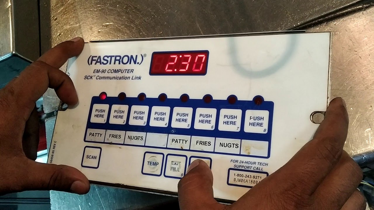 Fastron EM-90 Fastron programming. Pitco computer Setting. How to program pitco Fastron EM-90.