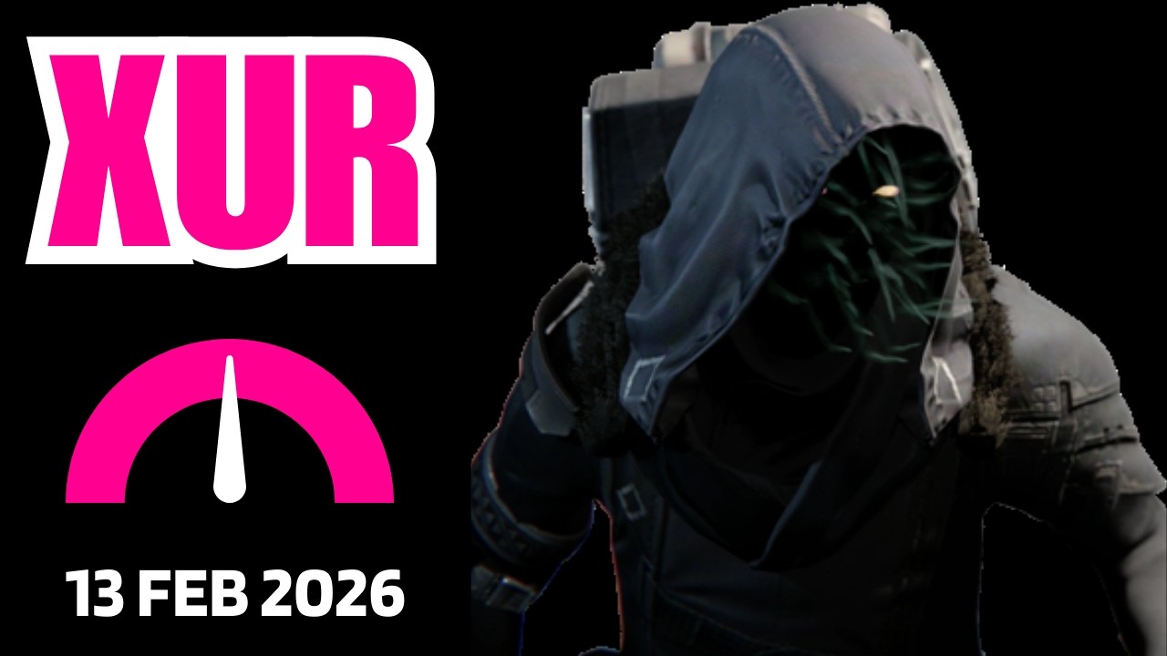 Where is XUR Today Destiny 1 D1 XUR Location and Official Inventory and Loot 13 Feb 2026, Feb/13/26