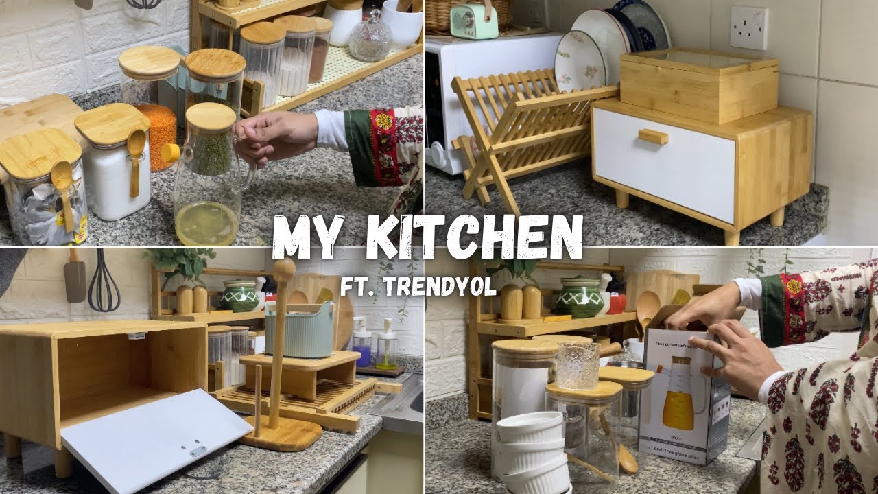Decorating & Organizing Kitchen✨💫Kitchen Decor,Bohemian,Aesthetic,Natural,Bamboo, Sustainable Decor
