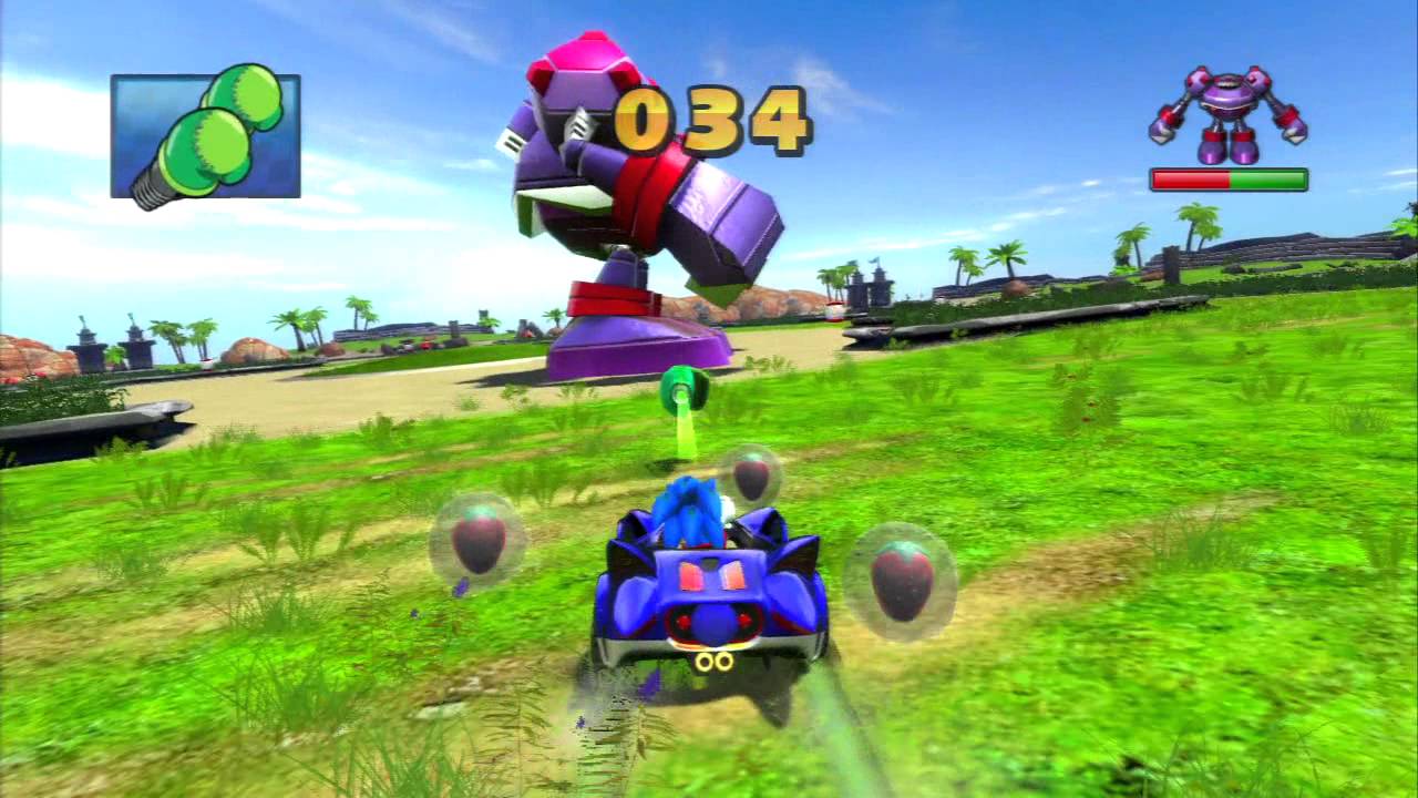 Sonic and Sega All Stars Racing (PS3) Mission 64 Save The Day Sonic