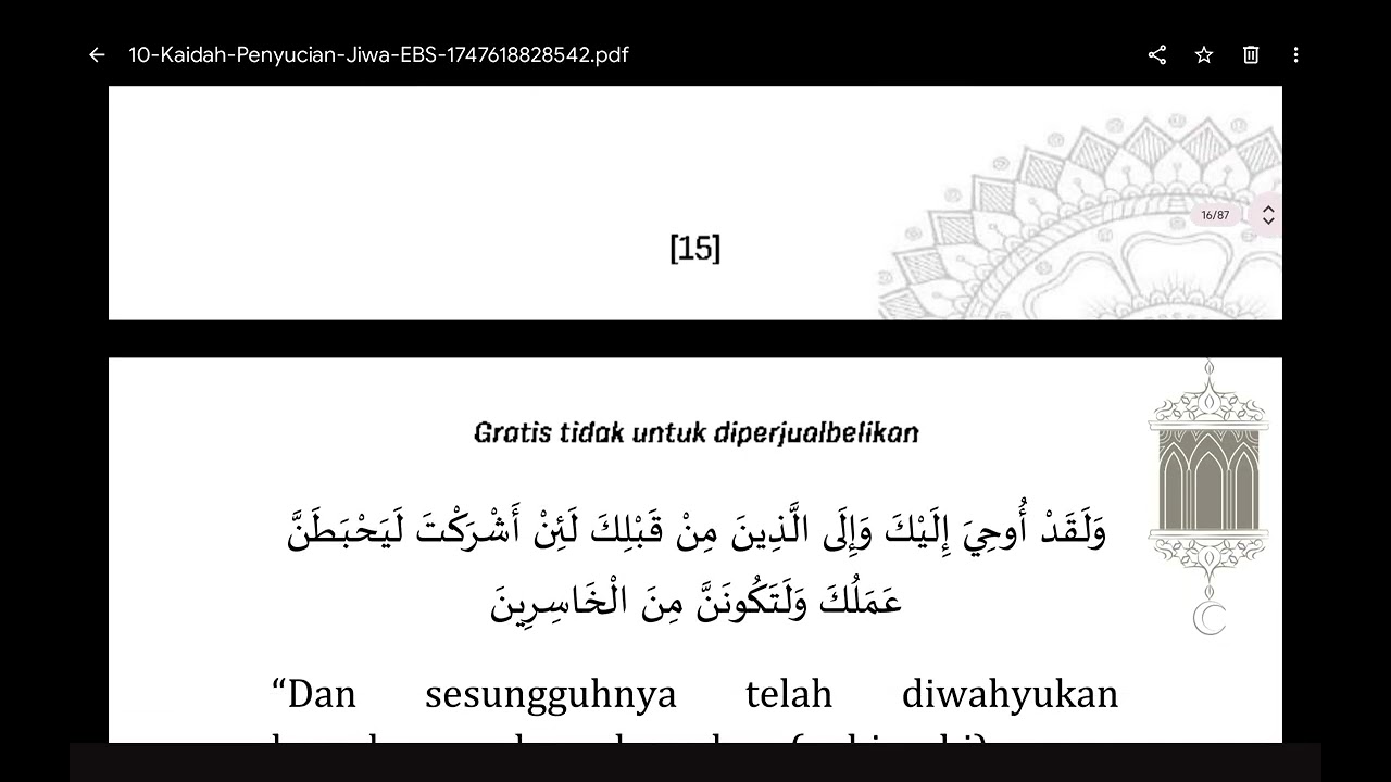 Baca 10 Kaidah Penyucian Jiwa (2)