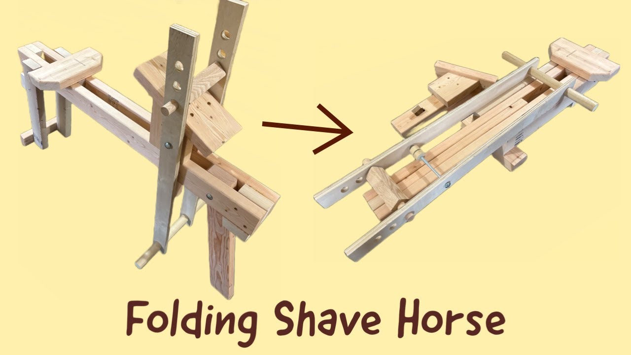 Compact Folding Shave Horse