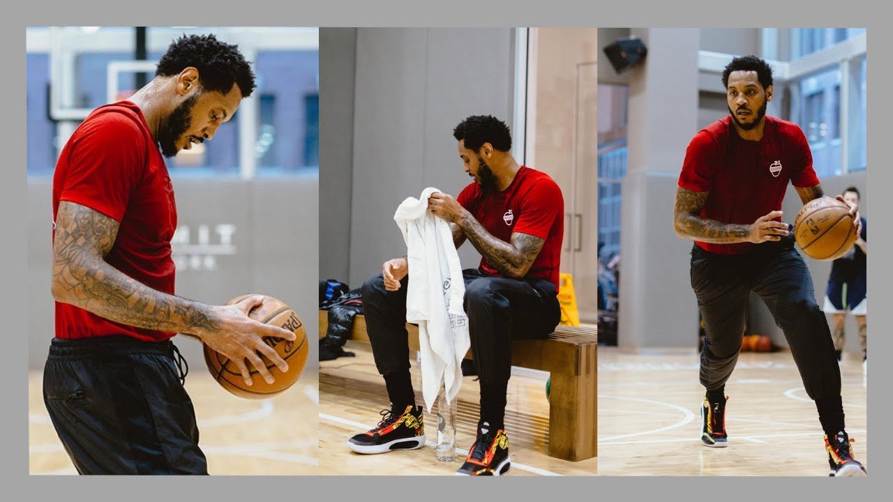 Carmelo Anthony working on creating space 🔥 || * NBA WORKOUTS*