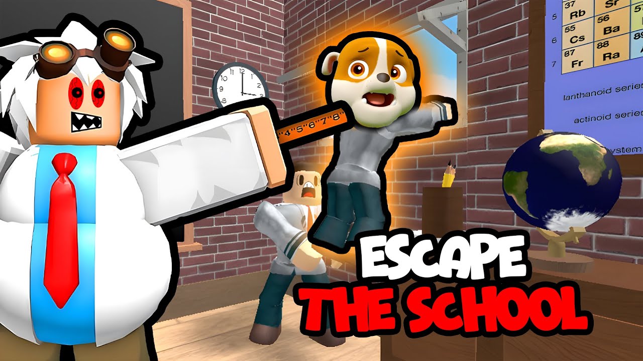 Escape School Obby ! | Roblox Funny Moments | Rubble’s Escape in Roblox #obby #roblox #funnymoments