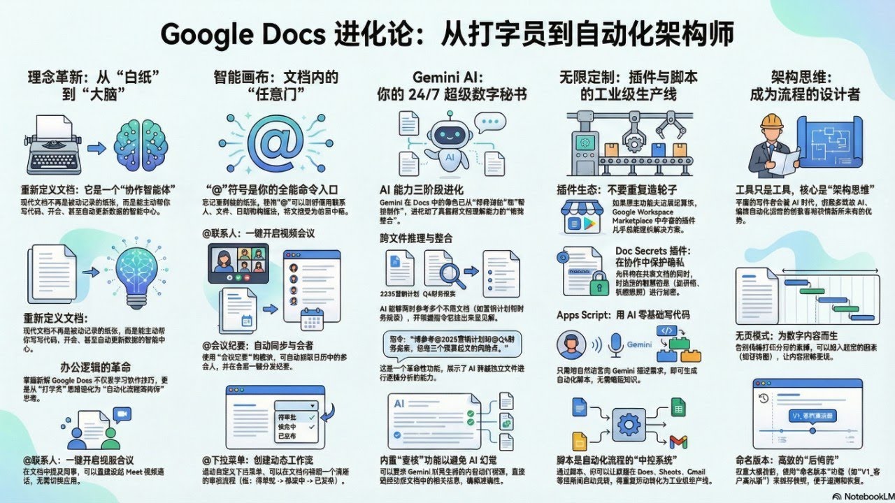 《太离谱了！Google Docs 竟然能变成“智能工厂”》