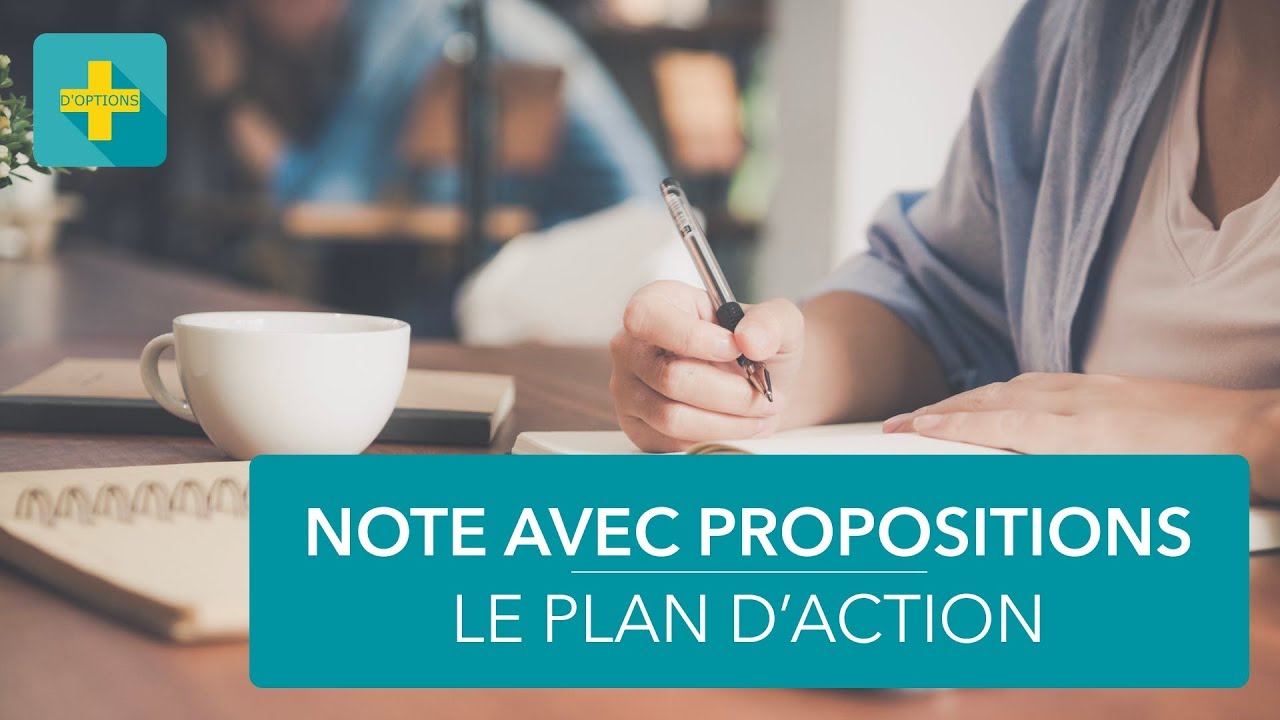 Note de synthèse #12 Faire des propositions de plan d'action