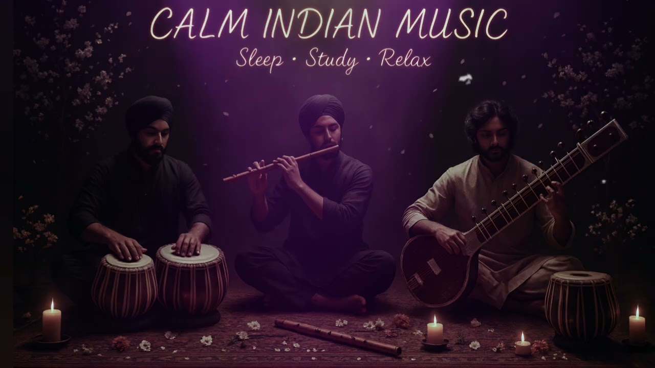 Calm Indian Instrumental Music for Deep Sleep, Study & Relaxation