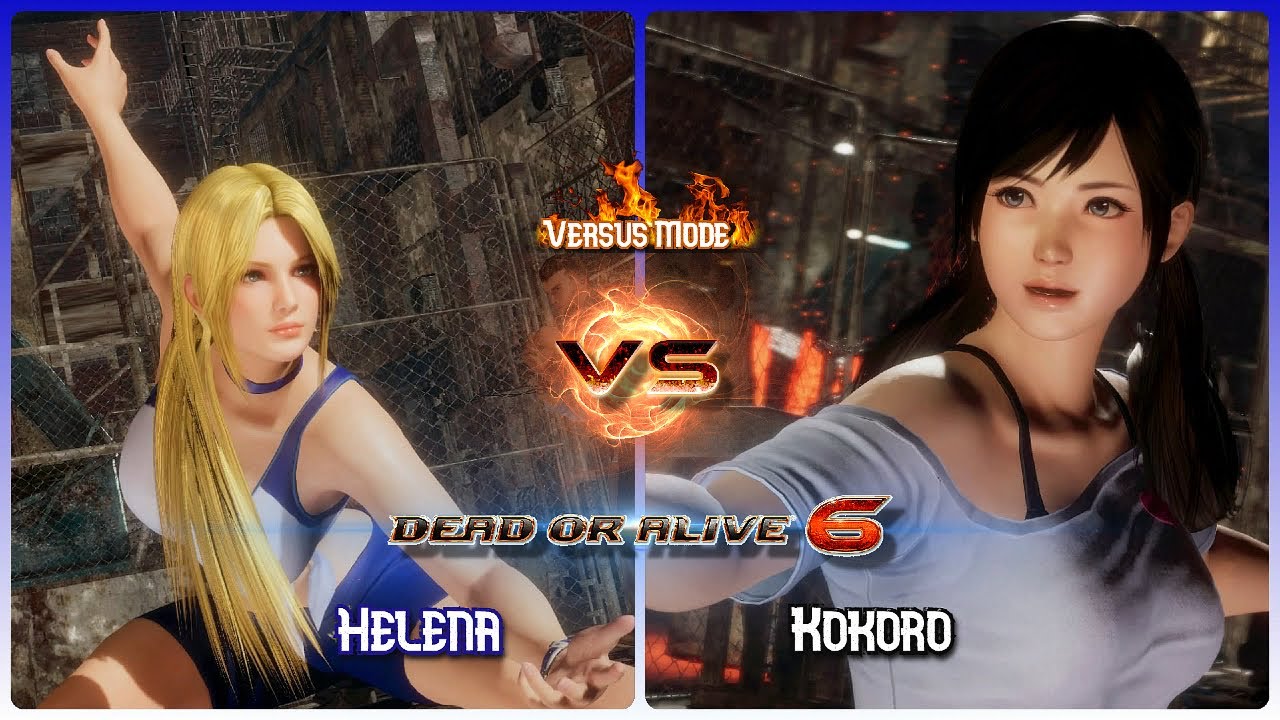 Dead or alive 6 Helena vs. Kokoro. HD