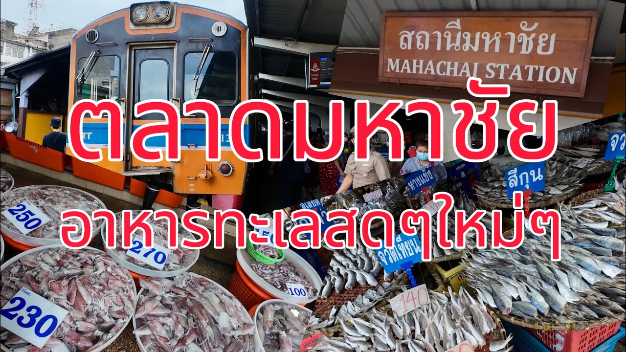 ตลาดมหาชัย กุ้งหอยปูปลา อาหารทะเลสดๆใหม่ๆ